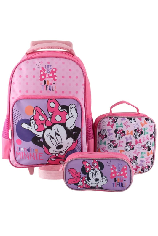 Mochila Minnie Mouse Trolley Lonchera e